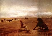 George Catlin Catching wild horses oil painting picture wholesale